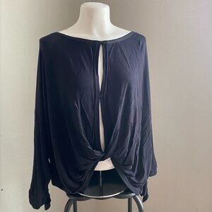 Free People Keepin On Tee womens large grunge goth boho
